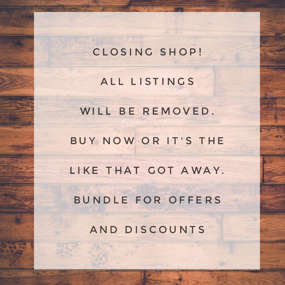 Closing Shop!!!